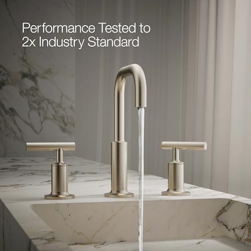 Kohler Purist Hob Mount Basin Set - Lever Handle Brushed Nickel (14406A-B4-BN)