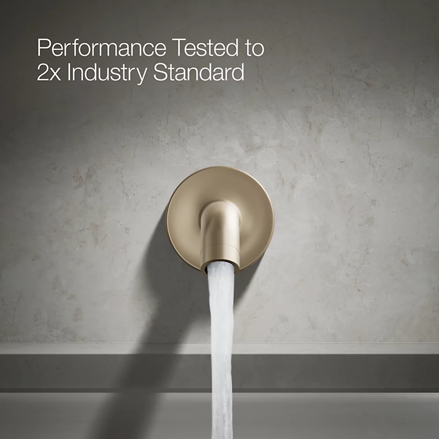 Kohler Purist Wall-mount Bath Spout Brushed Bronze (14426A-BV)