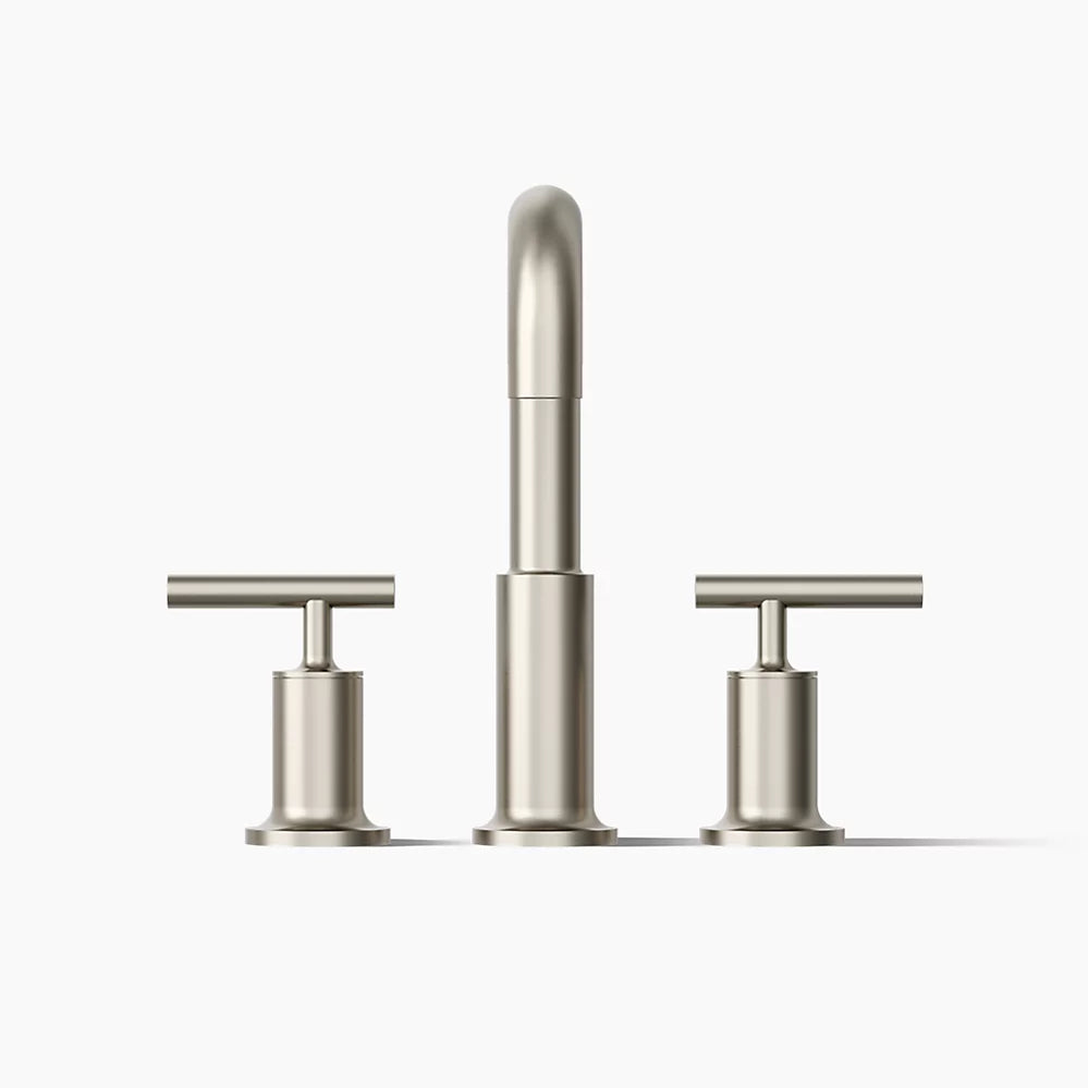 Kohler Purist Hob Mount Bath Set with Lever Handles Brushed Nickel (14428A-4-BN)