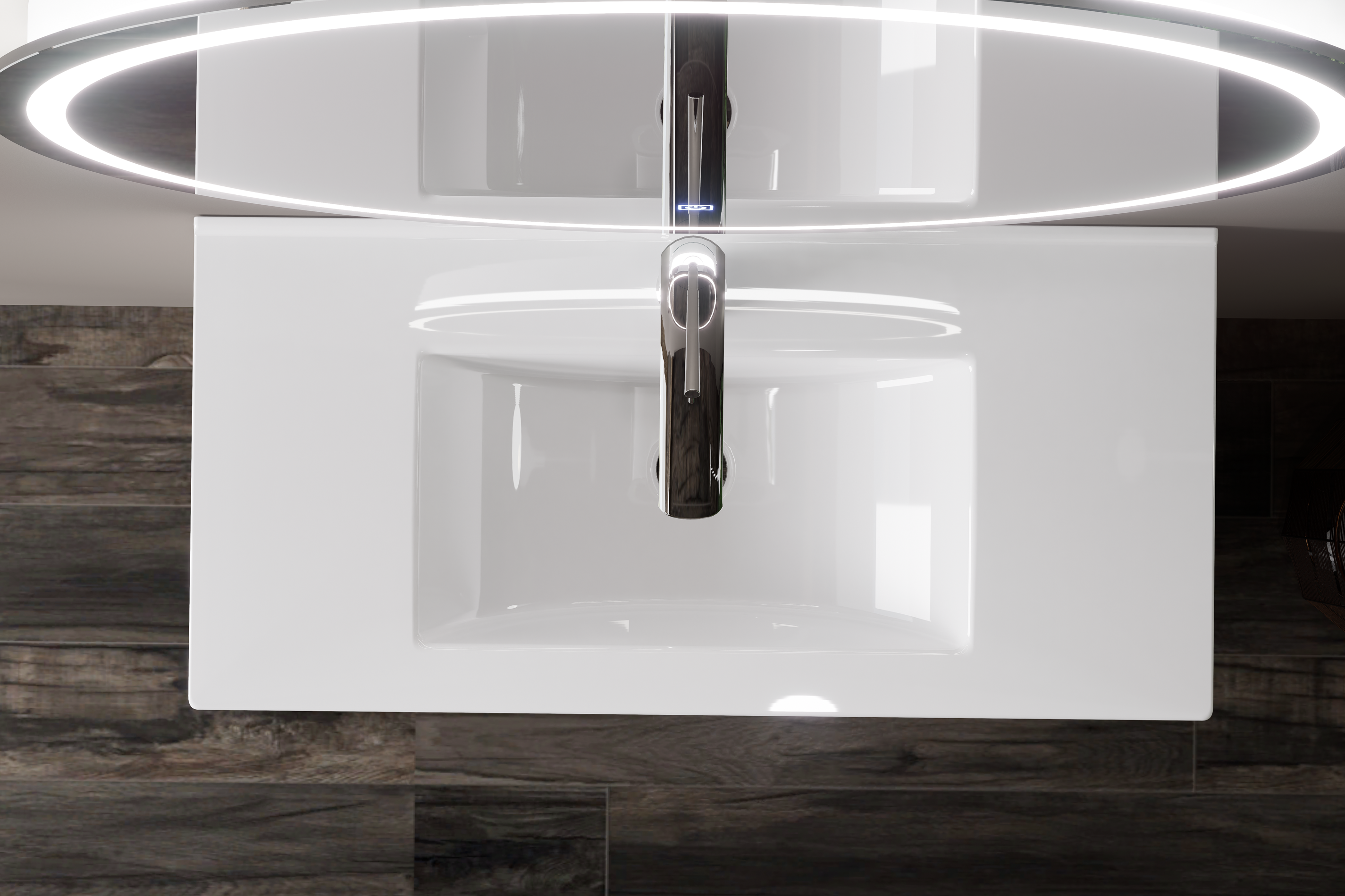 Nora Modena Floor Standing Slim Vanity White  W740*D355*H820 (RBV-1018MCWH750)