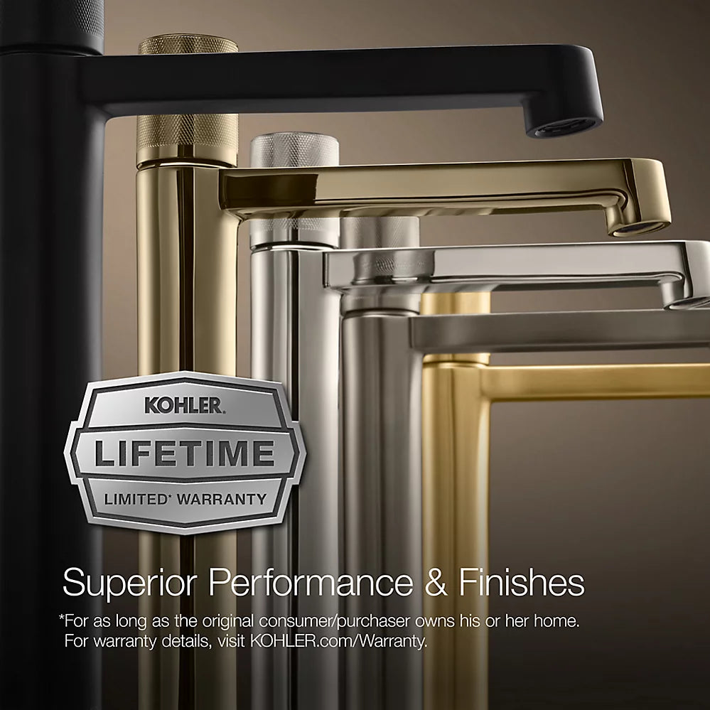 Kohler Purist Hob Mount Bath Set with Lever Handles Brushed Bronze (14428A-4-BV)