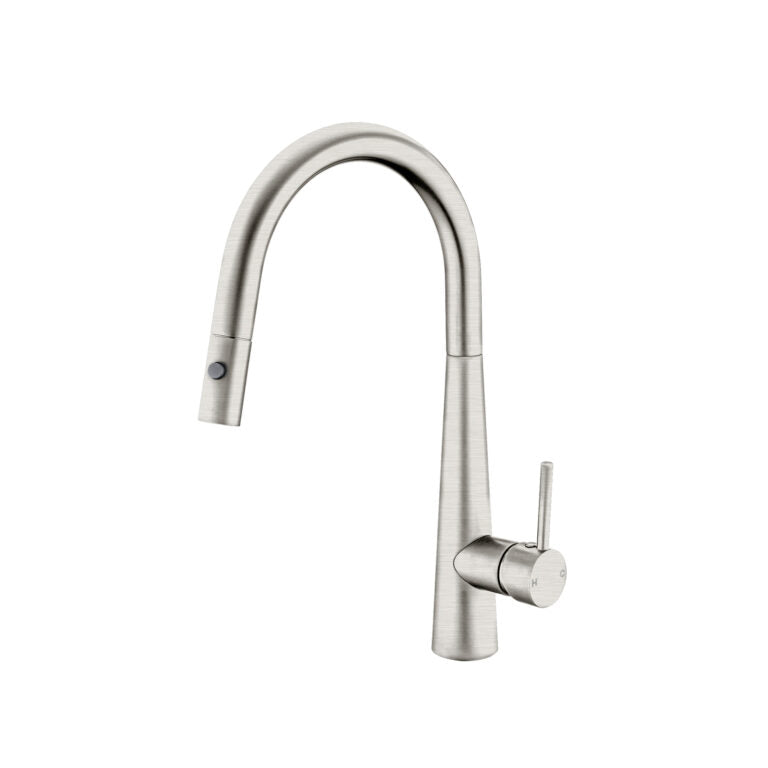 Nero Dolce Pull Out Sink Mixer With Vegie Spray Function Brushed Nickel (NR581009CBN)