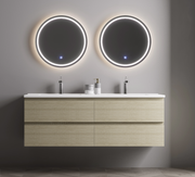 Nora Modena Wall-Hung Vanity North American Oak W1500*D455*H520 (RBV-1008MCLO1500)
