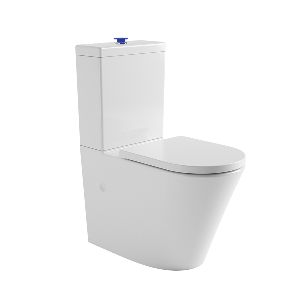 Englefield Sierra Raised Height Back to Wall Toilet Suite with Raised Flush Button