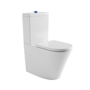 Englefield Sierra Raised Height Back to Wall Toilet Suite with Raised Flush Button