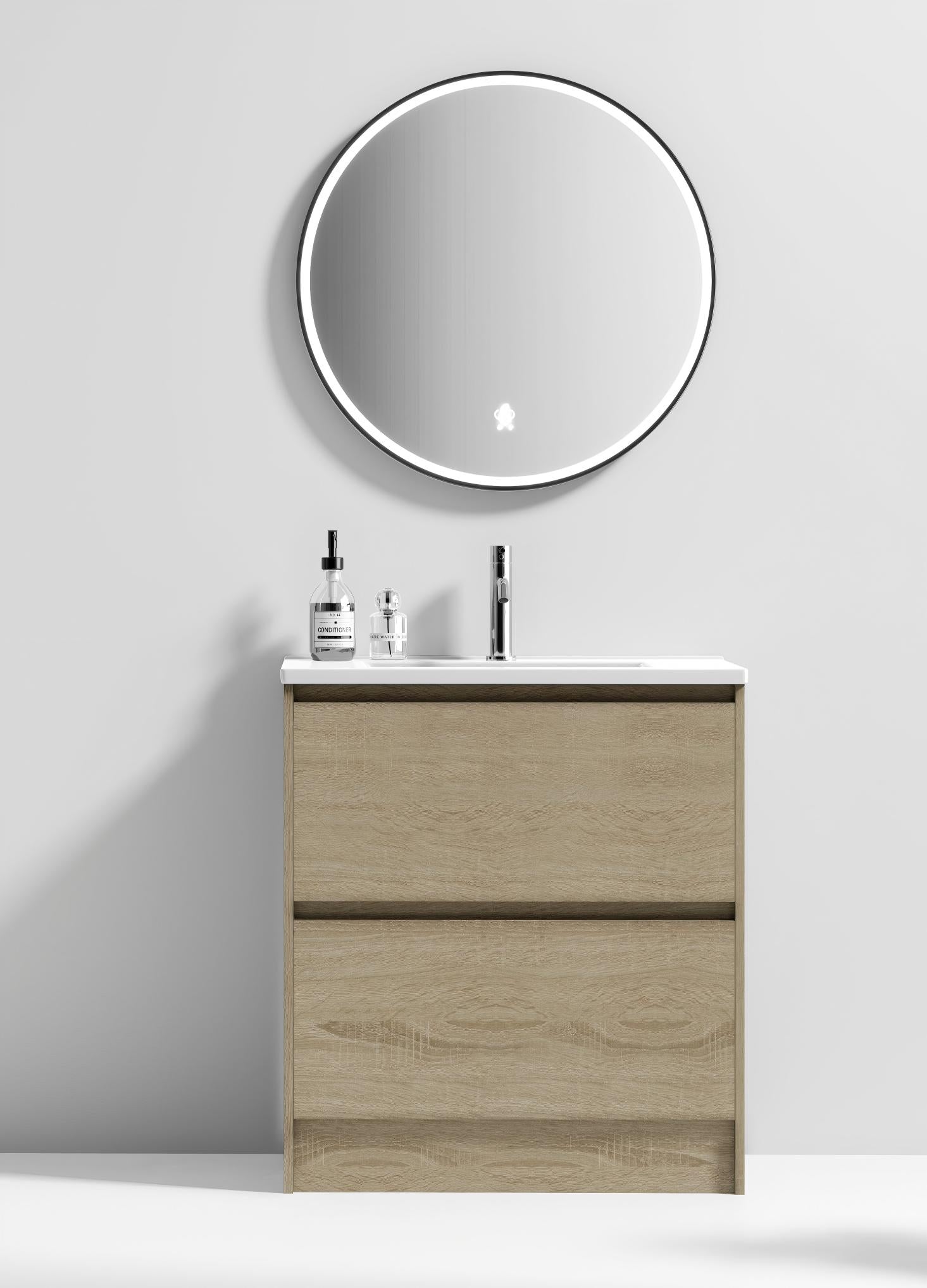 Nora Verona Floor Standing Vanity North American Oak W890*D455*H820 (RBV-6009MCNAO900) CABINET ONLY