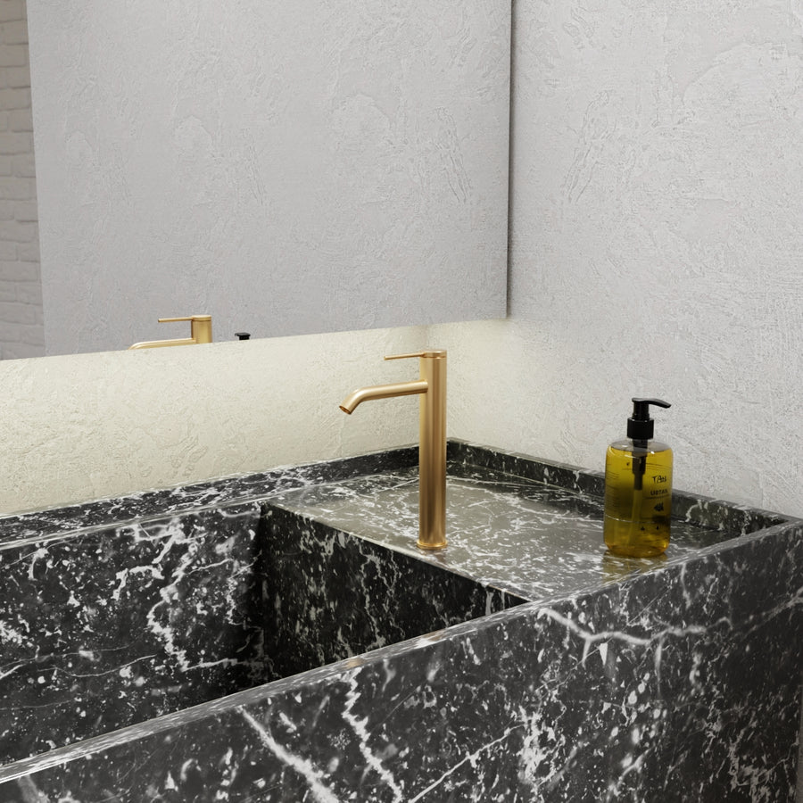 Kohler Components Super Tall Single Lever Basin Mixer Brushed Brass (77960T-4AND-2MB)