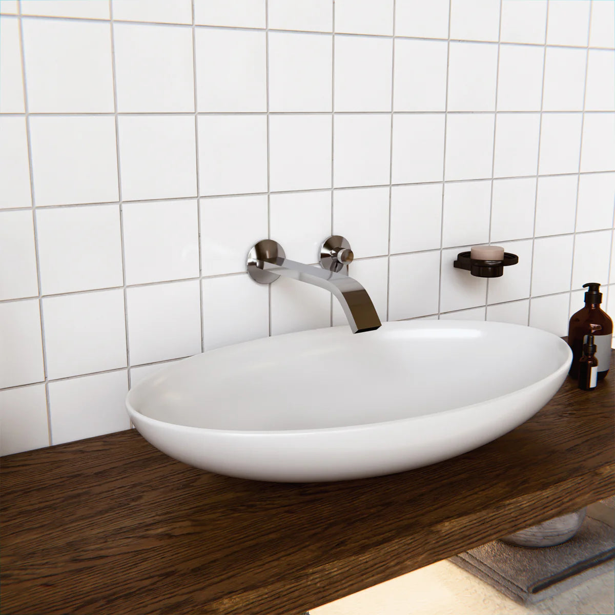 Kohler Components Wall Mount Basin Spout Ribbon Trim Chrome (23888T-ND-CP)