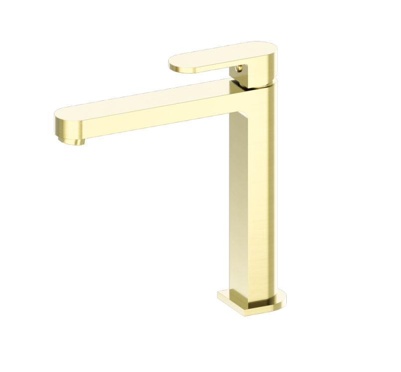 Nero Ecco Tall Basin Mixer Brushed Gold (NR301301ABG)