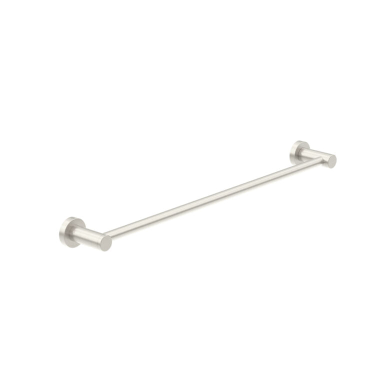 Nero Classic Single Towel Rail 600mm Brushed Nickel (NR2024BN)