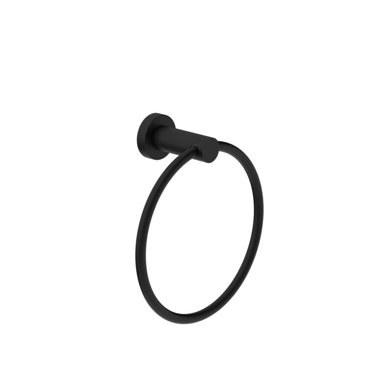 Nero Classic Hand Towel Ring Matte Black (NR2080MB)