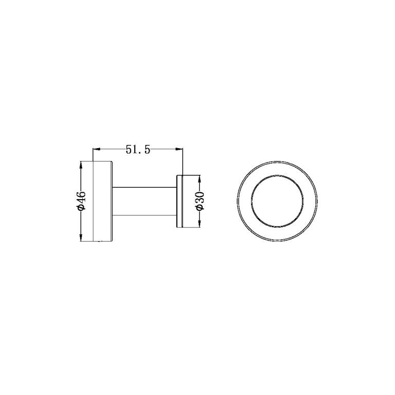 Nero Dolce II Robe Hook Gun Metal (NR2082GM)
