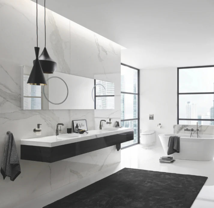 Grohe Essence New Goose Neck Basin Mixer Hard Graphite (23488A01)