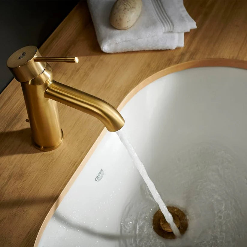 Grohe Essence Single-lever Basin Mixer S-Size Brushed Gold (23860EN1)