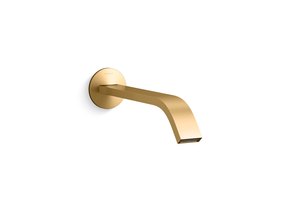 Kohler Components Wall Mount Basin Spout Ribbon Trim Brushed Brass (23888T-ND-2MB)