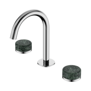 Nero Serenity Basin Set Arc Spout With Verde Alpi Handle Chrome (24D012CH)