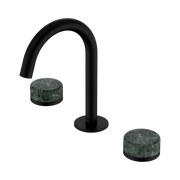 Nero Serenity Basin Set Arc Spout With Verde Alpi Handle Matte Black (24D012MB)