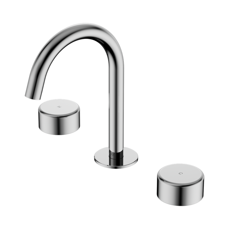 Nero Serenity Basin Set Arc Spout With Metal Handle Chrome (24D016CH)