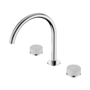 Nero Serenity Bath/Kitchen Set Arc Spout With Carrara Handle Chrome (24D017CH)