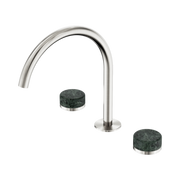 Nero Serenity Bath/Kitchen Set Arc Spout With Verde Alpi Handle Brushed Nickel (24D018BN)
