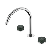 Nero Serenity Bath/Kitchen Set Arc Spout With Verde Alpi Handle Chrome (24D018CH)