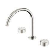 Nero Serenity Bath/Kitchen Set Arc Spout With Metal Handle Brushed Nickel (24D022BN)