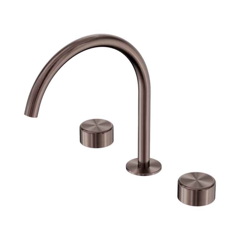 Nero Serenity Bath/Kitchen Set Arc Spout With Metal Handle Brushed Bronze (24D022BZ)