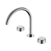 Nero Serenity Bath/Kitchen Set Arc Spout With Metal Handle Chrome (24D022CH)