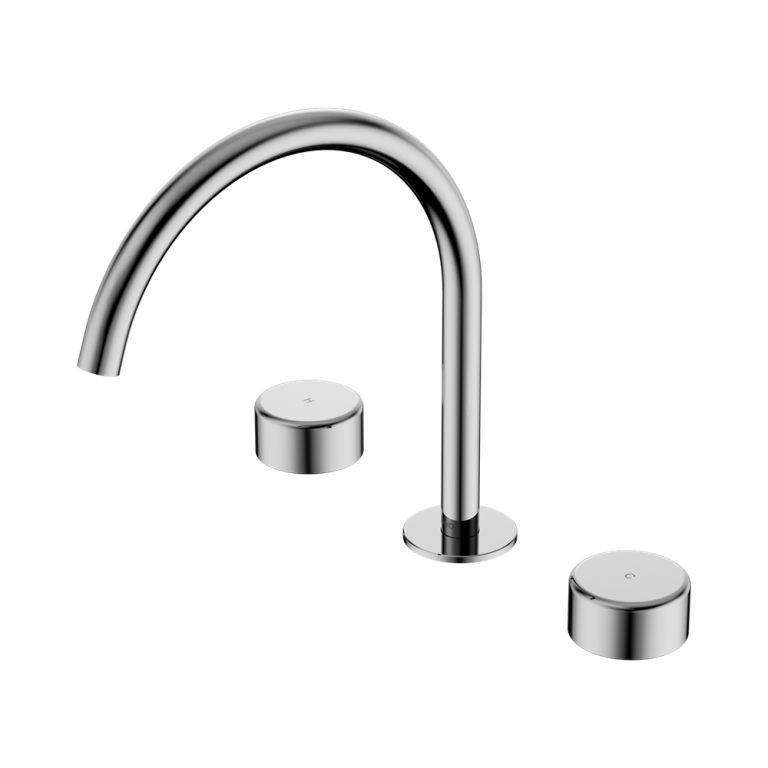 Nero Serenity Bath/Kitchen Set Arc Spout With Metal Handle Chrome (24D022CH)