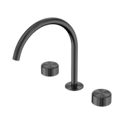 Nero Serenity Bath/Kitchen Set Arc Spout With Metal Handle Gun Metal (24D022GM)