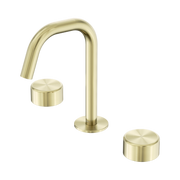 Nero Serenity Basin Set Edge Spout With Metal Handle Brushed Gold (24D028BG)