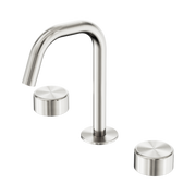Nero Serenity Basin Set Edge Spout With Metal Handle Brushed Nickel (24D028BN)