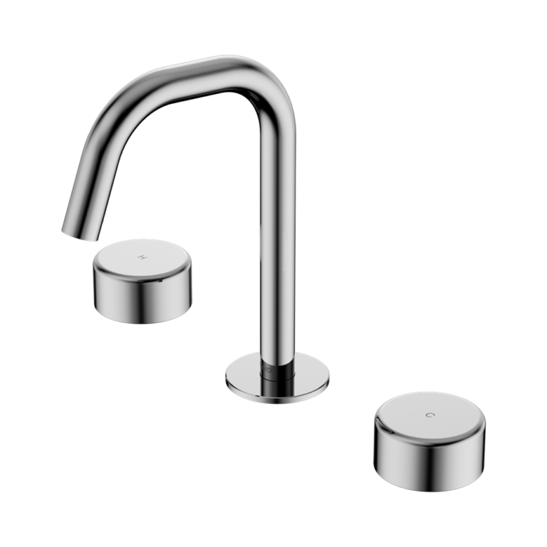 Nero Serenity Basin Set Edge Spout With Metal Handle Chrome (24D028CH)