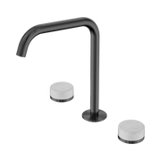 Nero Serenity Bath/Kitchen Set Edge Spout With Carrara Handle Gun Metal (24D029GM)