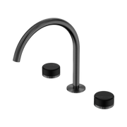 Nero Serenity Bath/Kitchen Set Arc Spout With Marquina Black Handle Gun Metal (24D118GM)