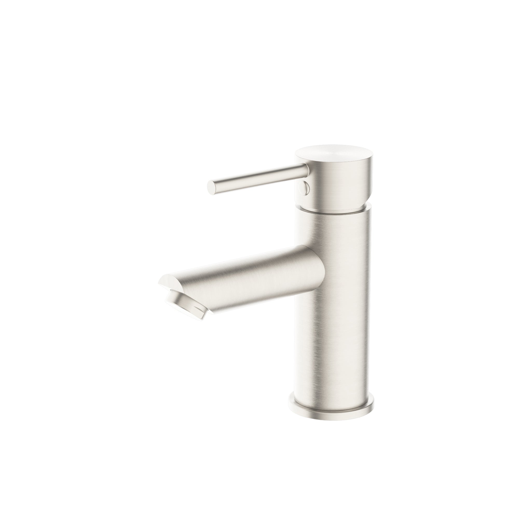 Nero Dolce Basin Mixer Straight Spout Brushed Nickel (NR250802BN)