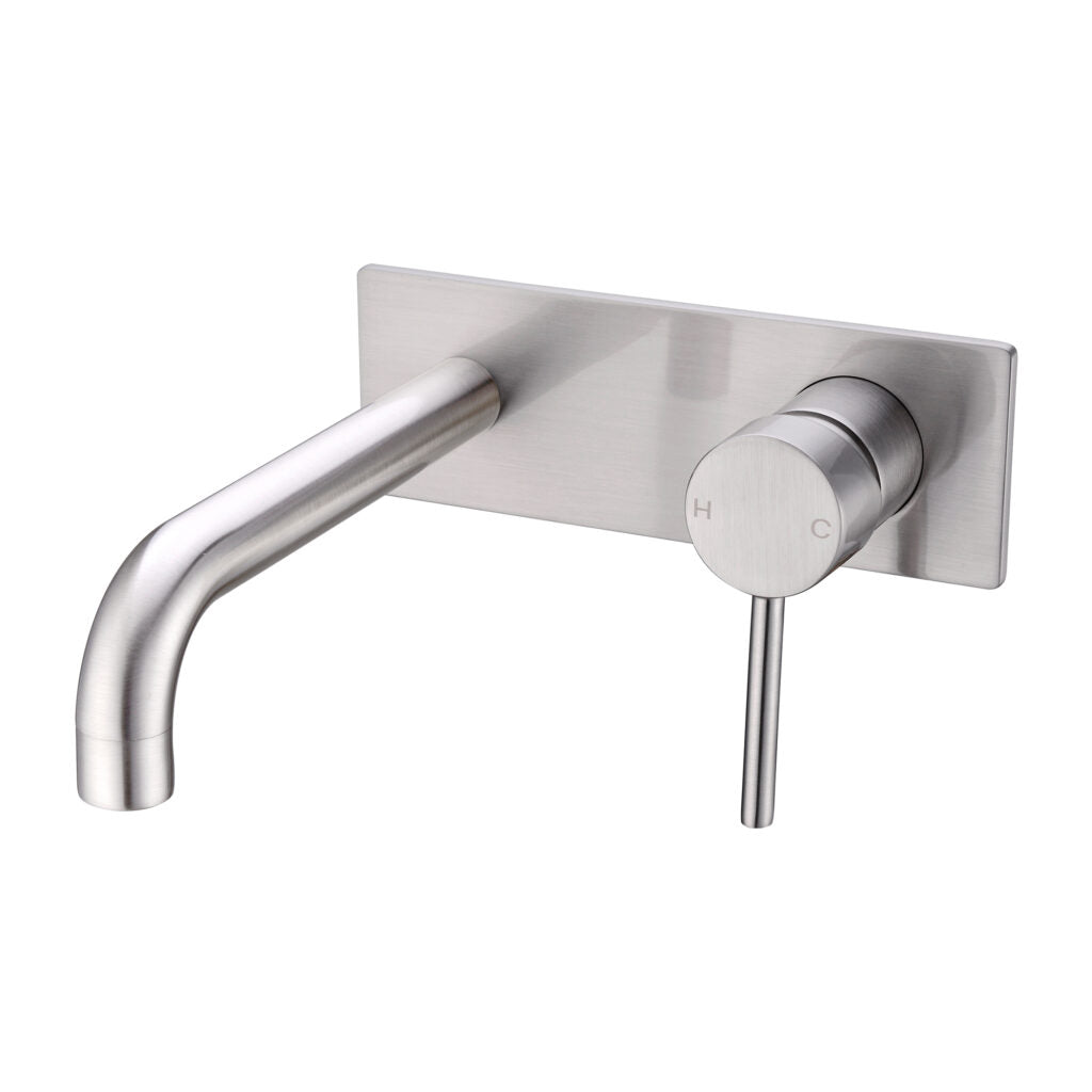Nero Dolce Wall Basin/Bath Mixer Brushed Nickel (NR250810BBN)