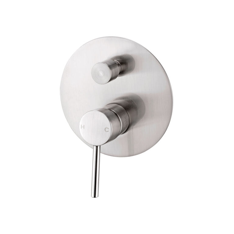 Nero Dolce Shower Mixer With Divertor Brushed Nickel (NR250811ABN)