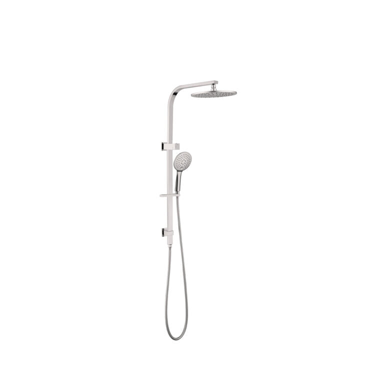 Nero Bianca Twin Shower Brushed Nickel (NR250805CBN)