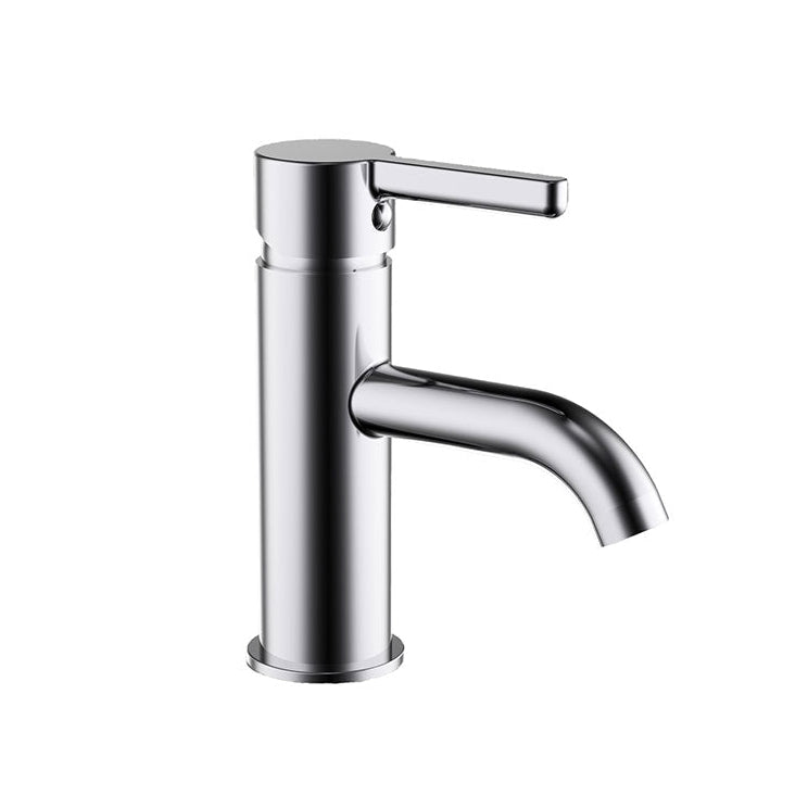 Englefield Studio Gooseneck Basin Mixer-Pin Lever Chrome (25922A-4-CP)