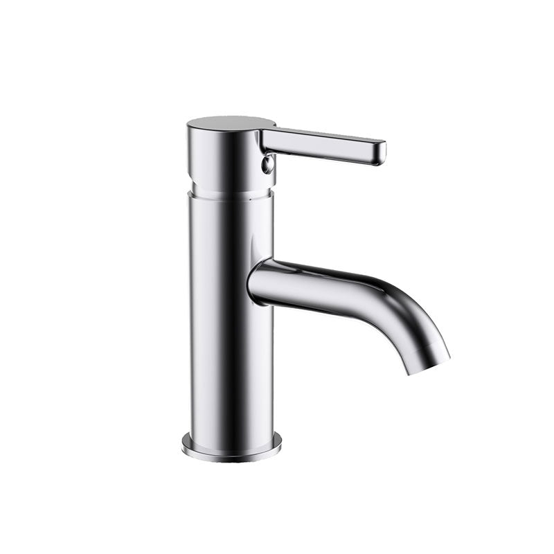 Englefield Studio Gooseneck Basin Mixer-Pin Lever Chrome (25922A-4-CP)