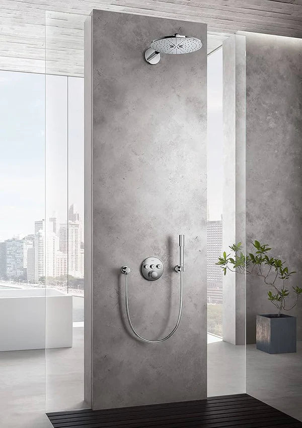 Grohe Smart Control Thermostatic Mixer, 3 Function Round Chrome (29138000)