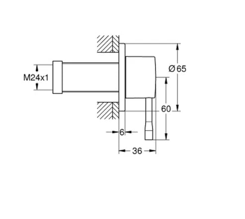 Grohe Essence New Wall Top Assembly (29280001)