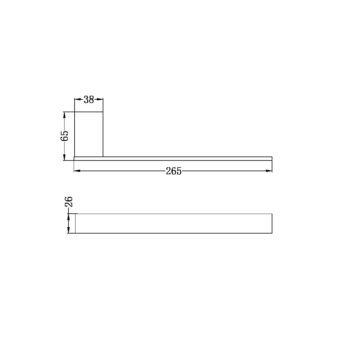 Nero Celia Hand Towel Rail Brushed Nickel (NR4680BN)