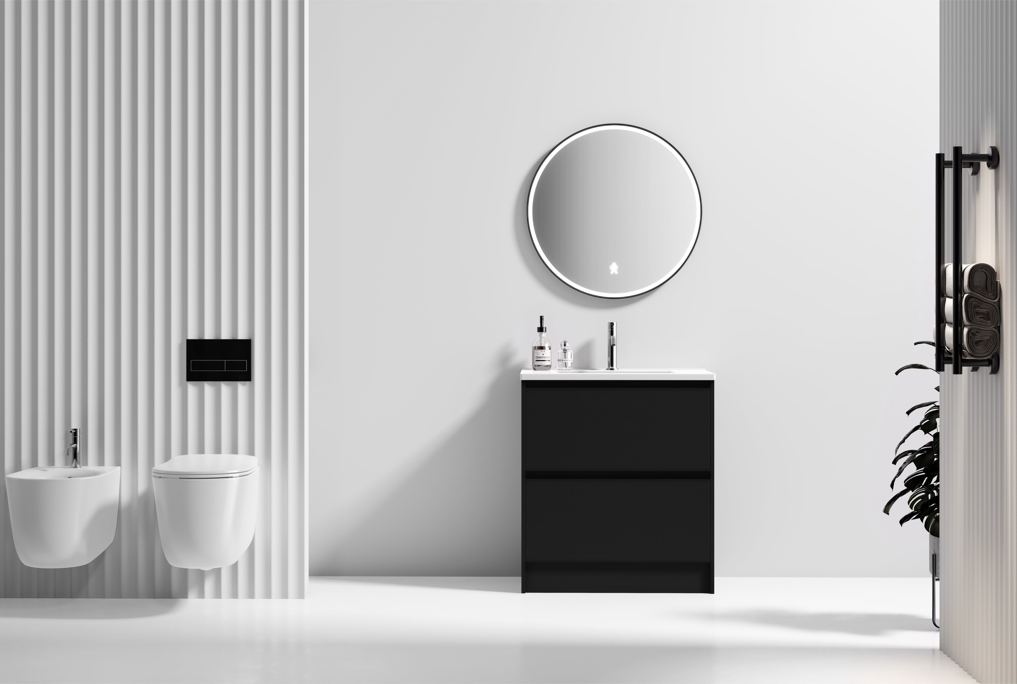 Nora Verona Floor Standing Vanity Charred Oak W590*D455*H820 (RBV-6009MCCO600) CABINET ONLY