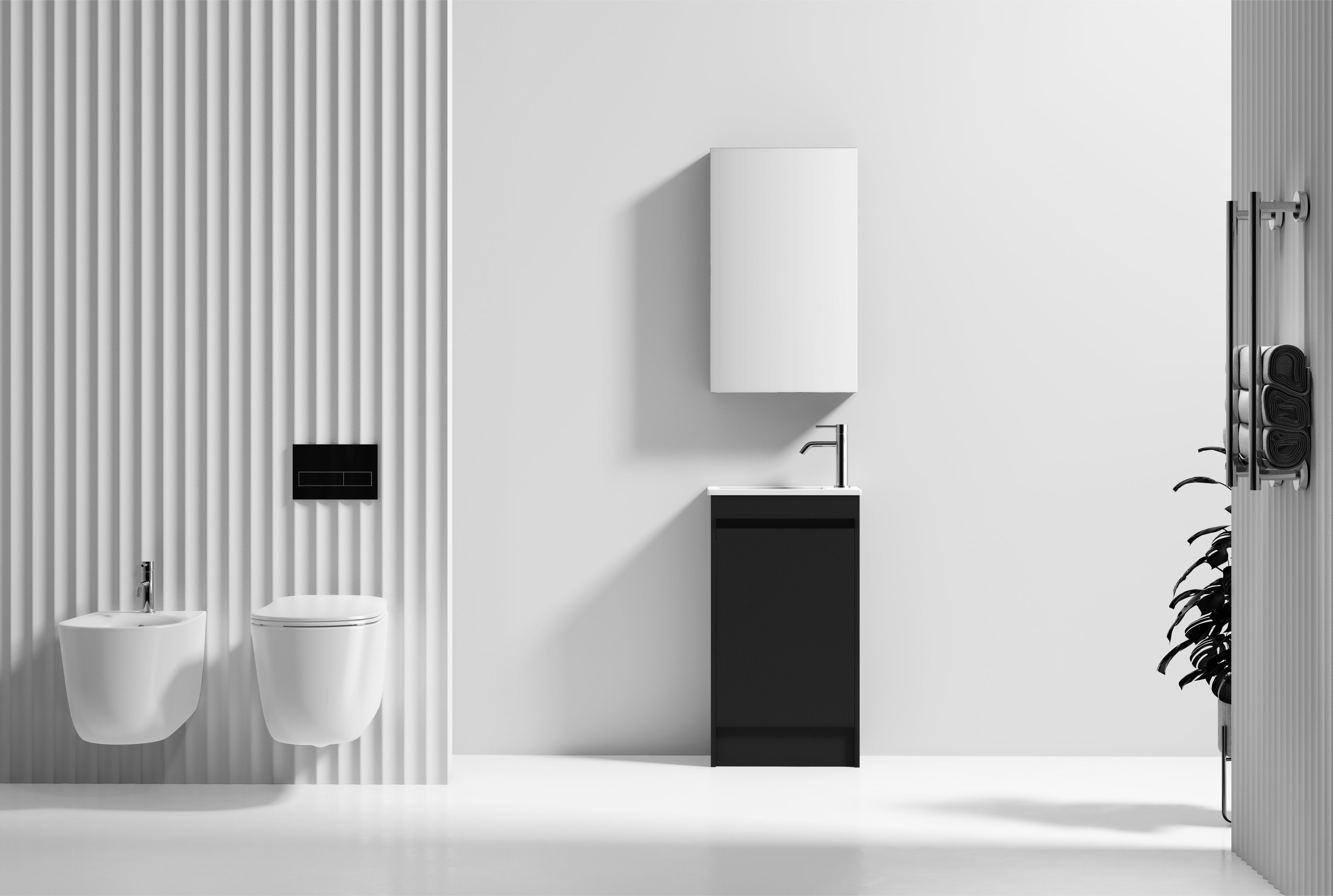 Nora Verona Floor Standing Vanity Charred Oak W448*D250*H820 (RBV-6009MCCO450) CABINET ONLY