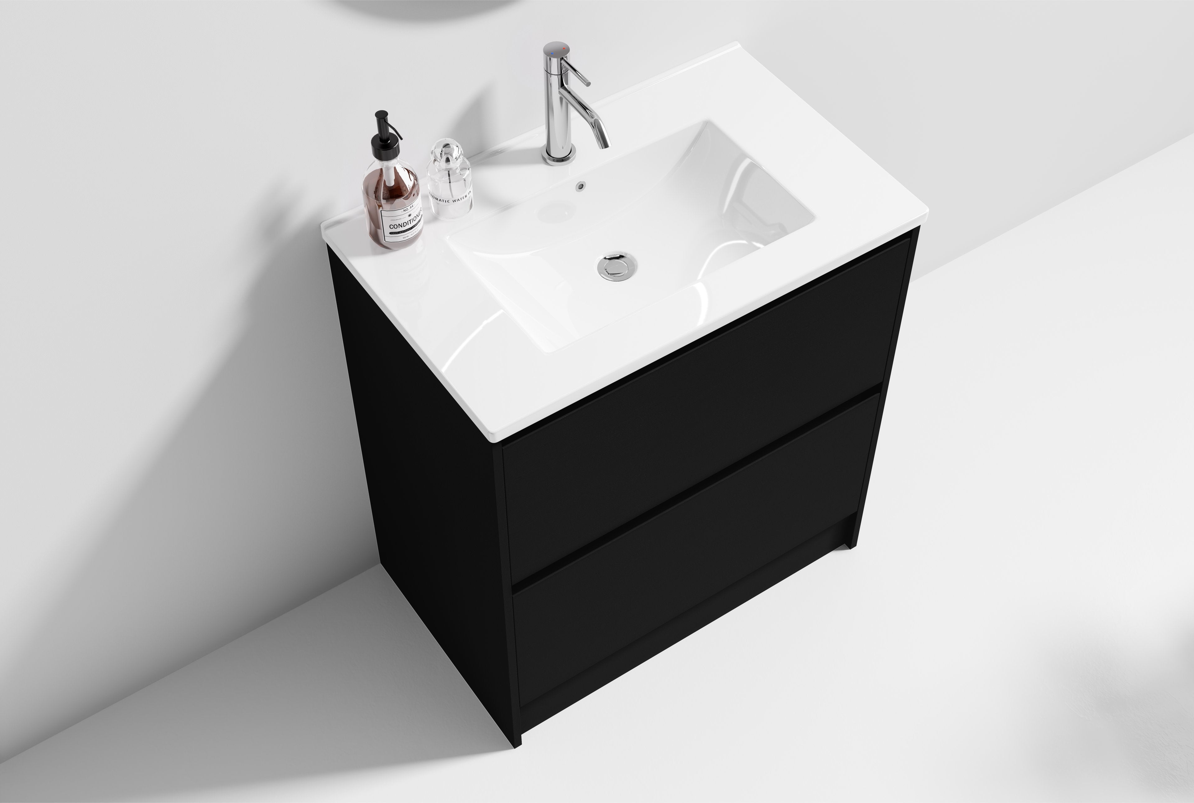 Nora Verona Floor Standing Vanity Charred Oak W590*D455*H820 (RBV-6009MCCO600) CABINET ONLY