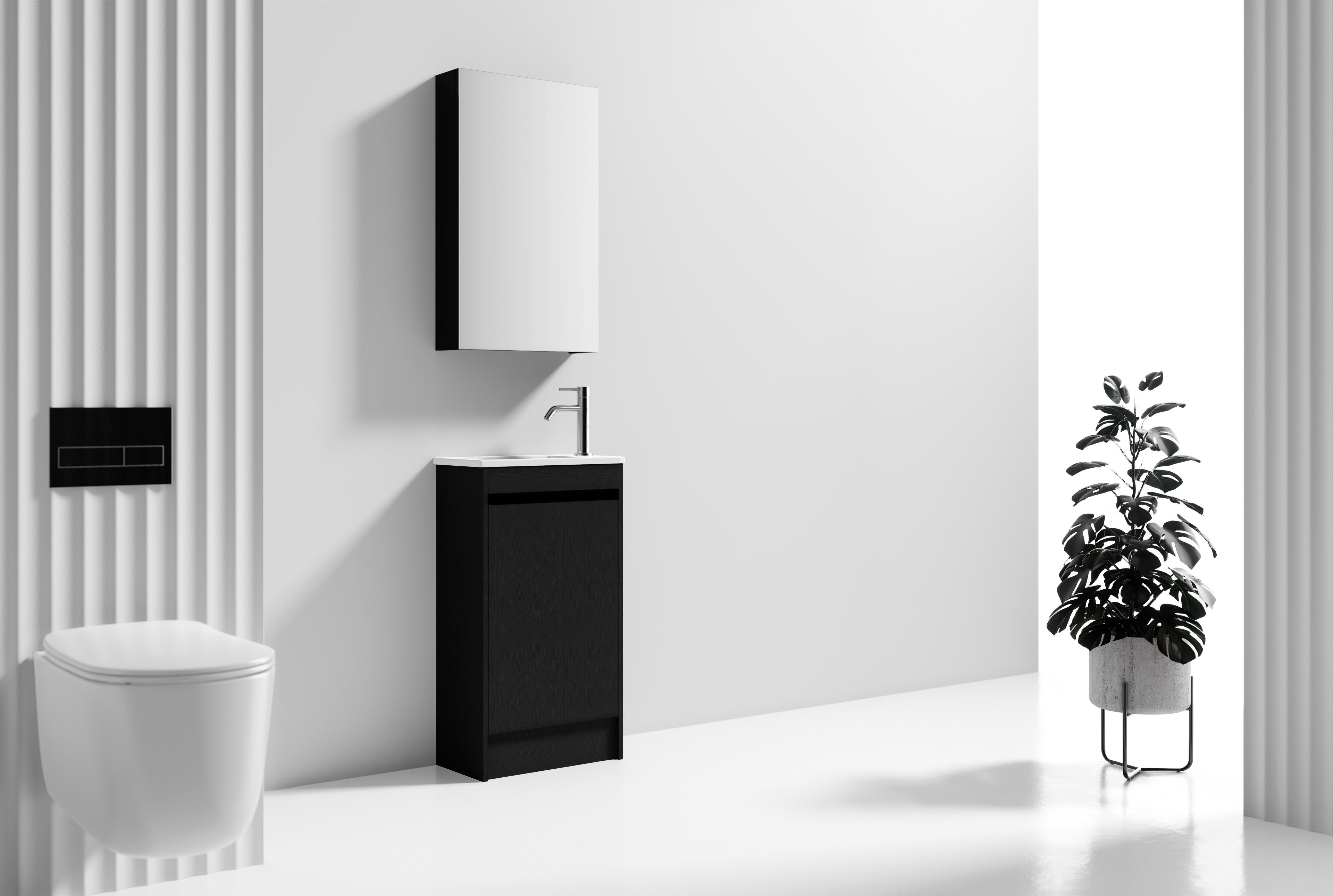 Nora Verona Floor Standing Vanity Charred Oak W448*D250*H820 (RBV-6009MCCO450) CABINET ONLY