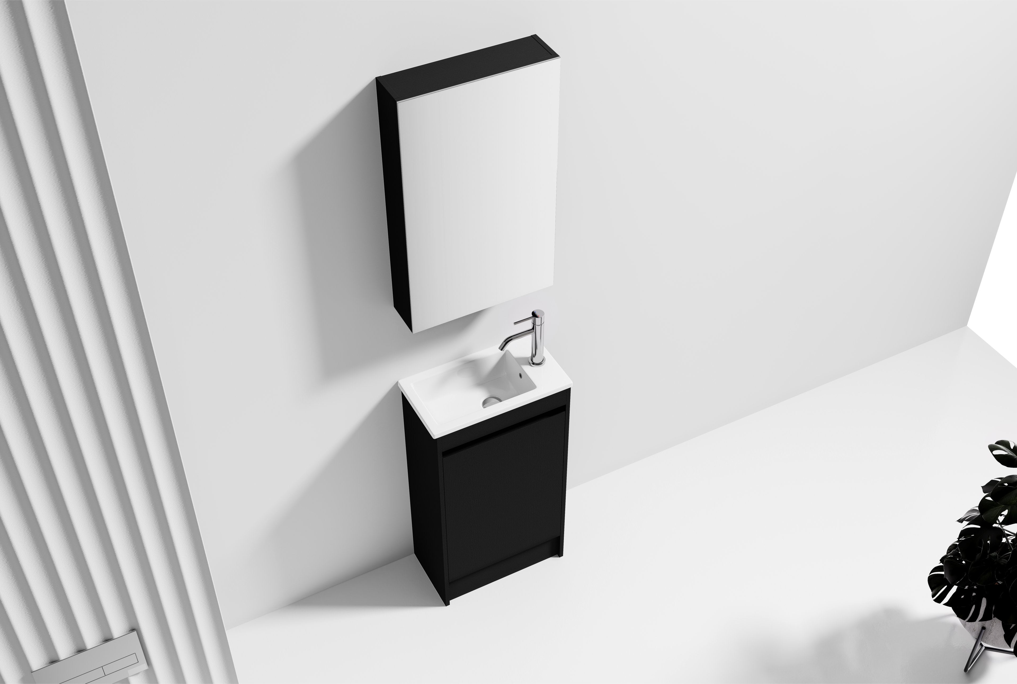 Nora Verona Floor Standing Vanity Charred Oak W448*D250*H820 (RBV-6009MCCO450) CABINET ONLY