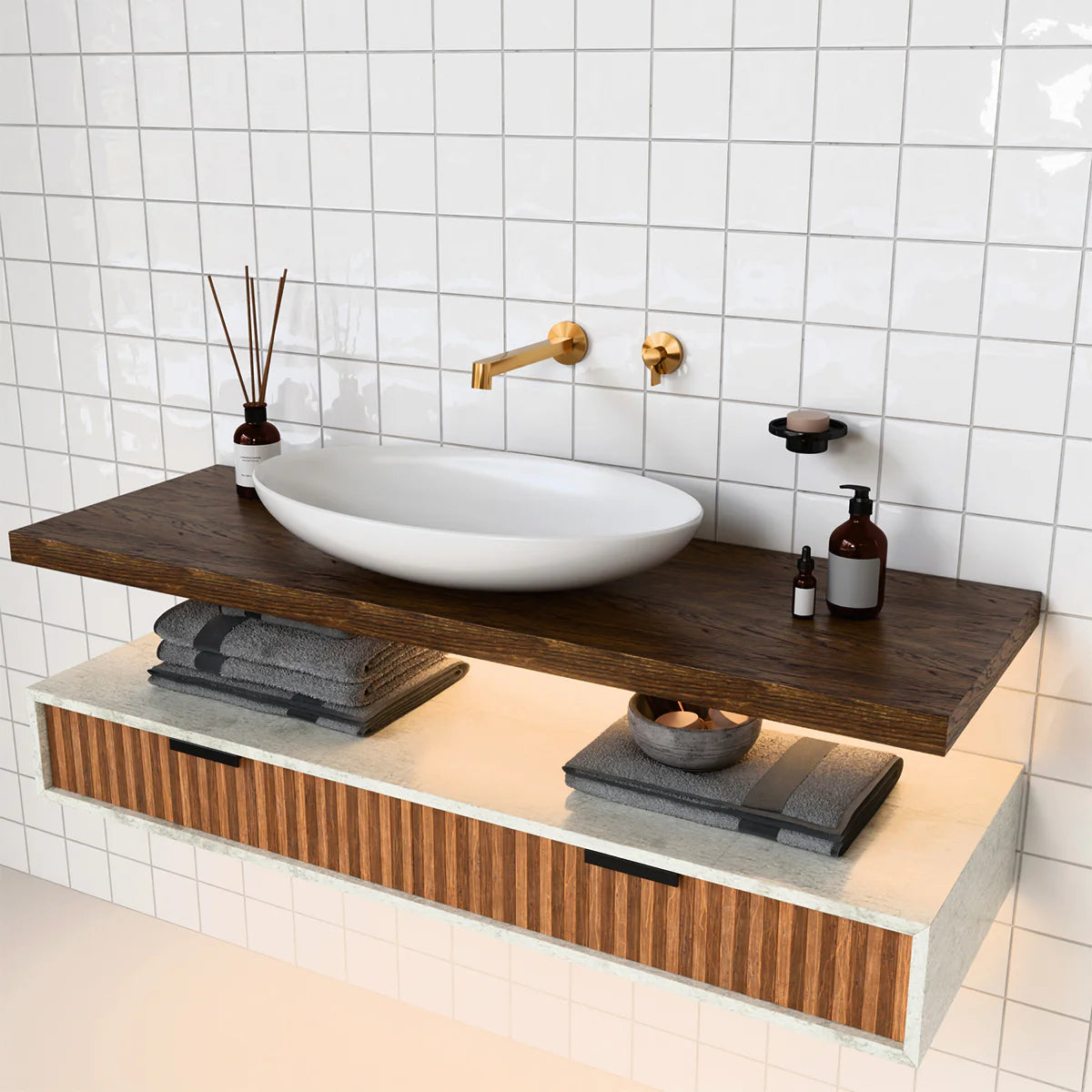 Kohler Components Row Basin Spout Brushed Brass (23889T-ND-2MB)